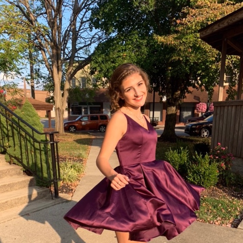 Purple hoco dress size 2